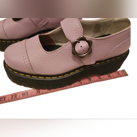 Dr Martens Purple Addina Flower Oxford Plataform Size 10 Purple NWOB - Picture 14 of 14